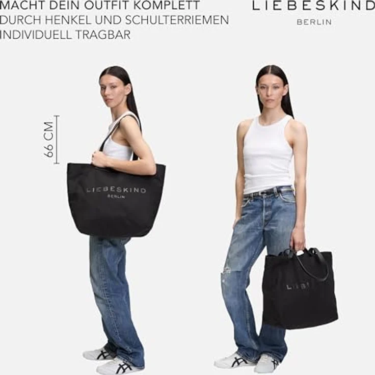 Liebeskind Berlin Shopper Aurora AURORA POOL PRINT, Einkaufstasche mit Logoprägung, Textil, pool Farbe, 39x36x18 cm - Preisvergleich – Bild 3