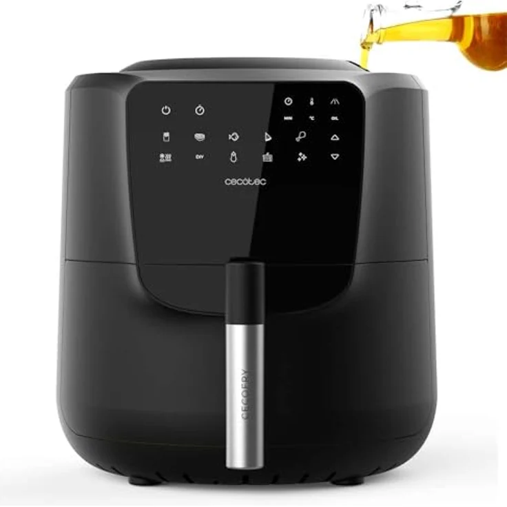 Cecotec Heißluftfritteuse Cecofry Rain M, 5,5L, ohne Öl, schwarz – Bild 1