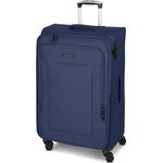 Franky Melbourne 3.0 Koffer L | Trolley Weichgepäck mit 4 Rollen, Hemdenfach, arretierbarer Griff, Dehnfalte, Packriemen, Zahlenschloss, Adressschild | 48 cm x 31 cm x 79 cm - 3.4kg, Navy Blue - Preisvergleich