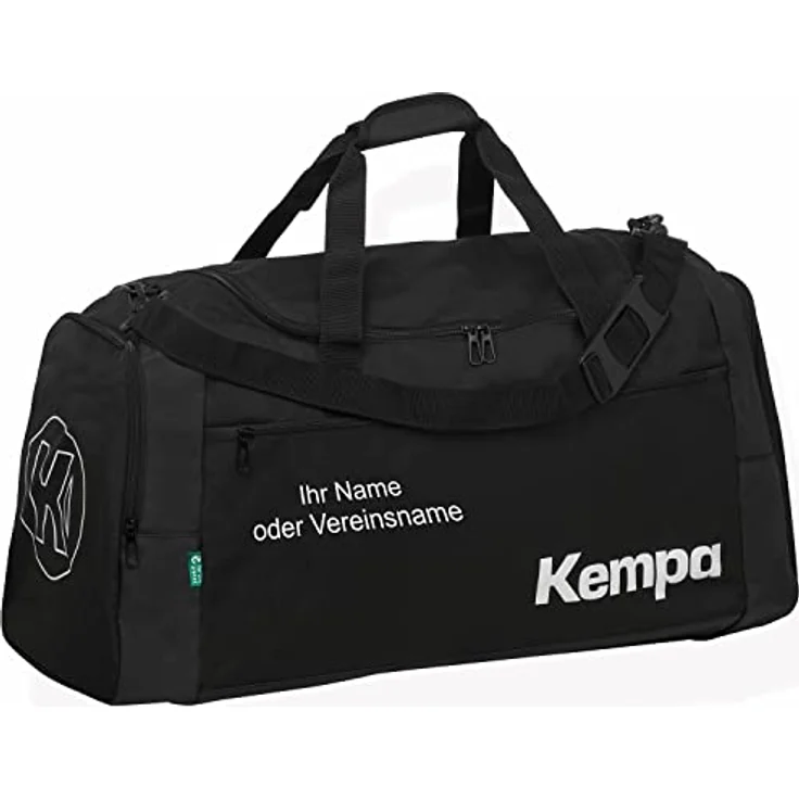 Kempa Sporttasche 50L, hochwertige Sporttasche aus recyceltem Polyester mit verstellbarem Schultergurt und mehreren Fächern – Bild 2