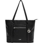 L. CREDI Shopper Merle, Polyurethan, praktische Taschen mit Reißverschluss und Schulterriemen