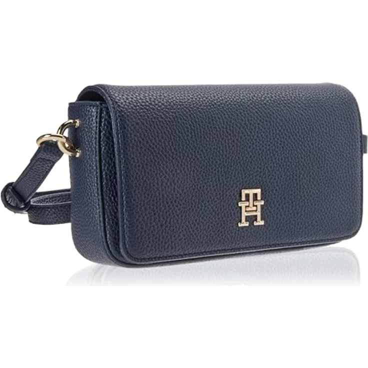 Tommy Hilfiger Umhängetasche TH EMBLEM FLAP CROSSOVER, mit TH-Emblem vorne in DW6 Space Blue – Bild 2