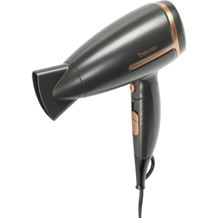 Beurer HC 25 LTD. Reisehaartrockner Schwarz, Rose mit integrierter Ionenfunktion – Bild 3