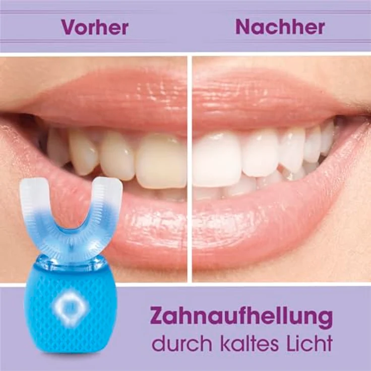 VITALmaxx 360° Schall-Zahnbürste | 4 Modi | 15.000 Schallschwingungen | Weiche Silikon-Borsten + Zahnfleischmassage | USB-Ladung – Bild 4