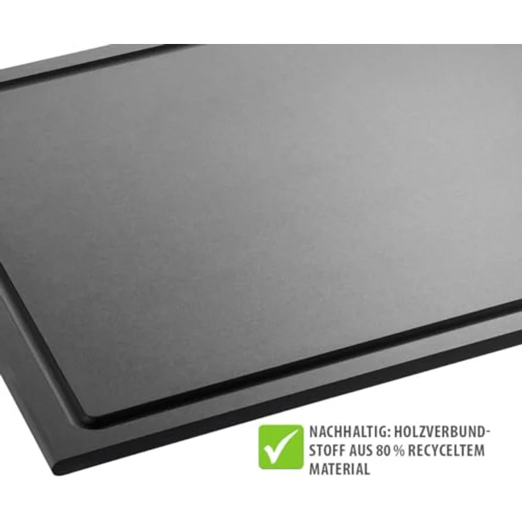 GEFU Schneidebrett SLIZE, Holzpapierfaser, nachhaltig, Saftrille – Bild 5