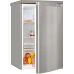 Exquisit Vollraumkühlschrank KS16-V-040D inoxlook | Kühlschrank ohne Gefrierfach freistehend 126 L Volumen | Edelstahloptik