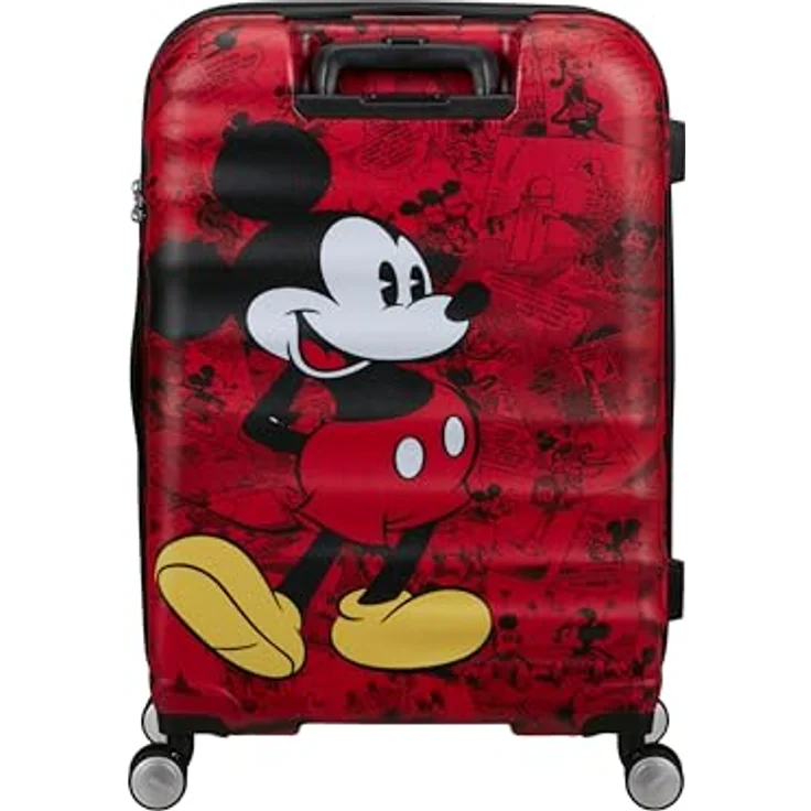 American Tourister Wavebreaker Disney FL - Spinner M, Koffer, 67 cm, 64 L, Mehrfarbig (Mickey Comics Red) - Robuster ABS-Koffer mit recycelter RPET-Innenausstattung – Bild 4