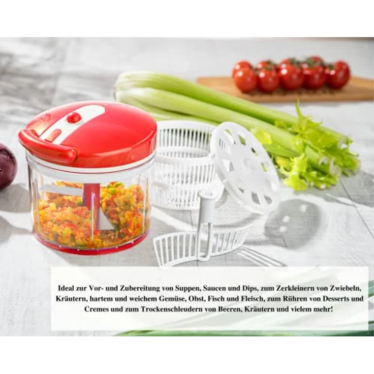 Nicer Dicer Twist Set 9-tlg. Rot – Bild 3