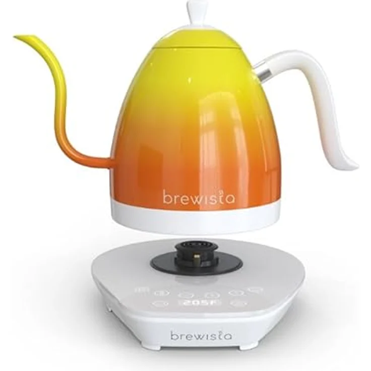 Brewista Artisan | Wasserkocher | Swannenhalsauslauf | Temperaturregelung | Slow Coffee Barista | 1,0 L (Orange) – Bild 2