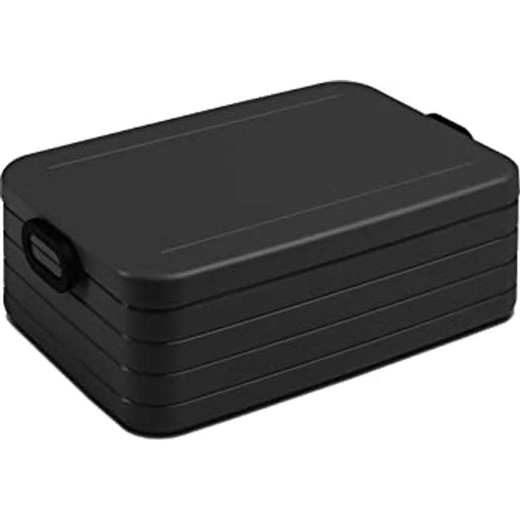 Mepal - Lunchbox Take a Break XL - Brotdose To Go - Für 6 Sandwiches oder 12 Brotscheiben - Meal Prep Box - Essensbox mit Unterteilung - Spülmaschinenfest - 2000 ml - Nordic Black - Preisvergleich – Bild 1