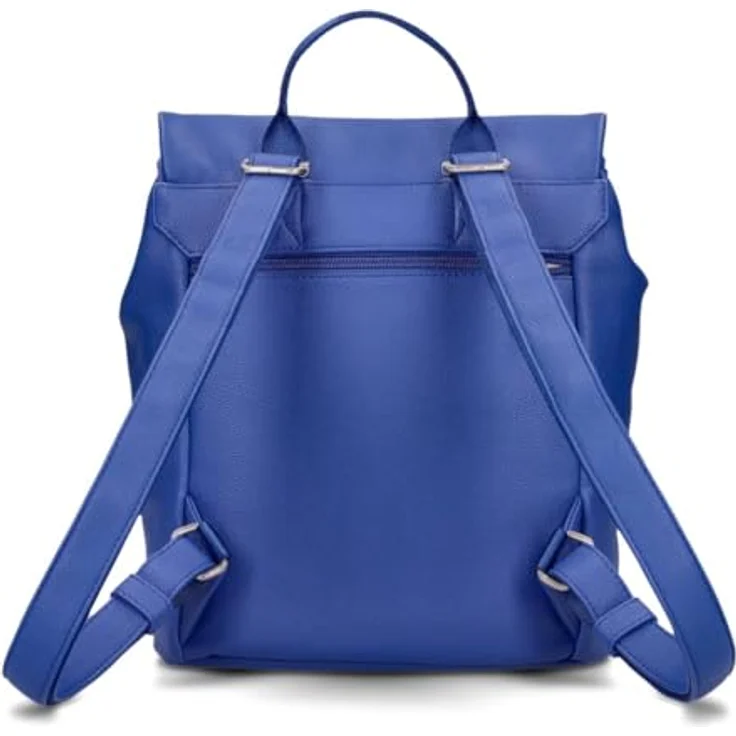 Zwei Mademoiselle.M City Rucksack, 29 cm, blau, aus 100% Polyurethan, 24 cm x 13 cm x 29 cm – Bild 3