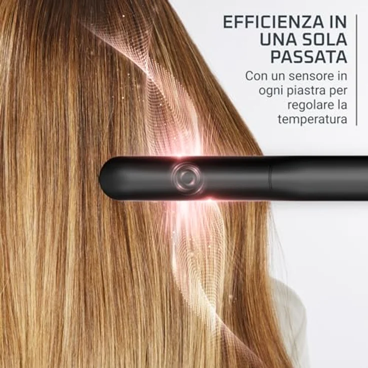 Rowenta Ultimate Experience SF8120 Professioneller Haarglätter mit Thermocare-Technologie und antistatischen Ionen, Titanbeschichtung, 5 Temperatureinstellungen, Schwarz – Bild 2