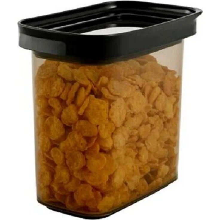 MICHELINO Vorratsdosen Aufbewahrungsdose Serie Hannah Lebensmittelbehälter 1500ml Grau, stapelbar, spülmaschinenfest, mit Sichtfenster