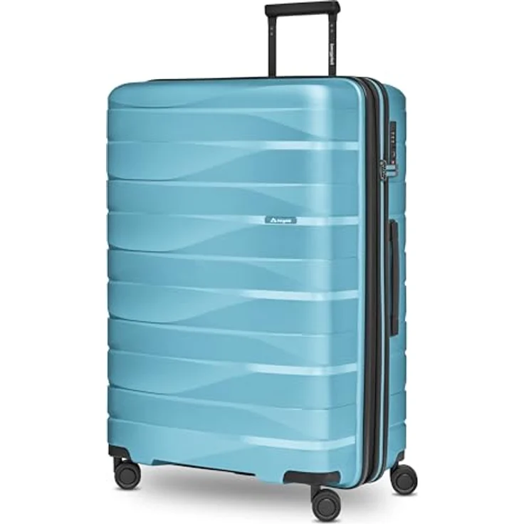 Bergpfeil Großer Hartschalen Check-in Koffer |Trolley erweiterbar 52 x 32 x 75 cm aus Polypropylen | 4,3 kg | Doppelrollen & TSA-Schloss (Travel) – Bild 1