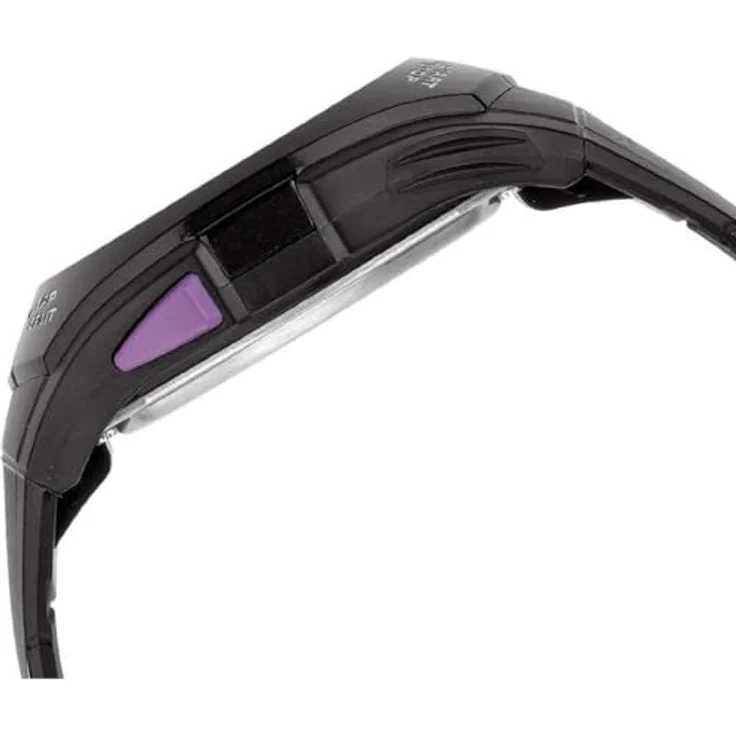 Casio Sports Damen- und Jugenduhr Digital Schwarz/Lila STR-300-1CEG, Kunststoffarmband, Dornschließe, anthrazitfarbenes Zifferblatt – Bild 4