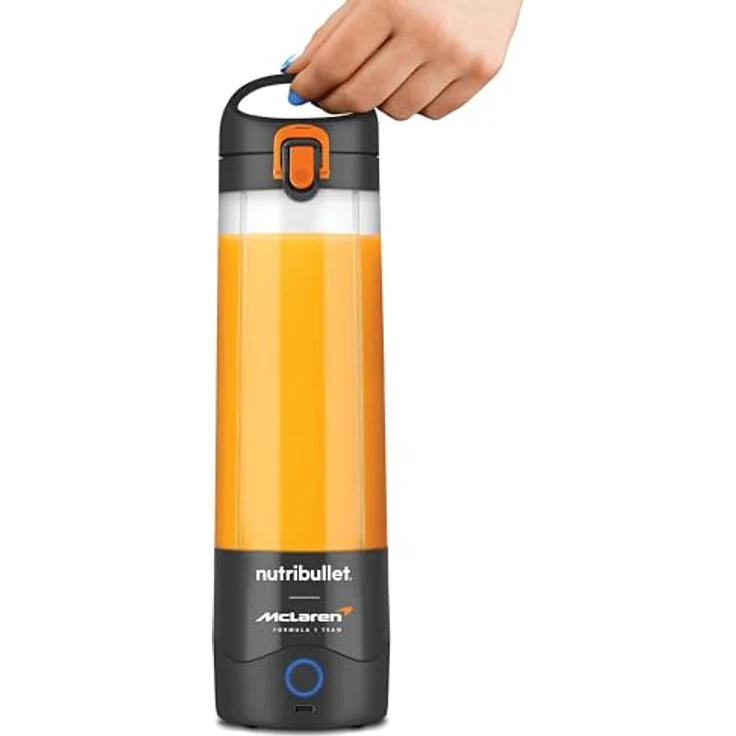 nutribullet NBP003GO-MC, Kabelloser Standmixer in McLaren Grey, 0,59 l BPA-freier Becher, kraftvolle Edelstahlklinge, 15 Mixvorgänge mit Akku – Bild 6