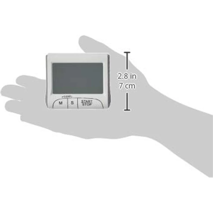 TFA Dostmann Digitaler Timer, 38.2021, Stoppuhr, klein und handlich, elektronisch, weiß – Bild 4