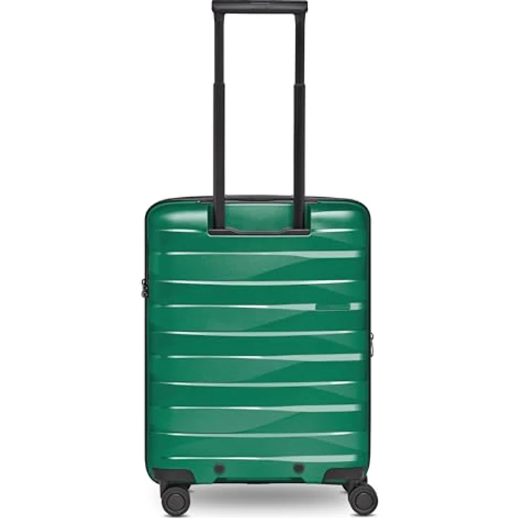 Bergpfeil Kleiner Hartschalen Kabinen-Koffer | Cabin-Trolley 40 x 22 x 55 cm aus Polypropylen in Travel Blue | Leicht 2,8 kg, Doppelrollen & TSA-Schloss – Bild 3