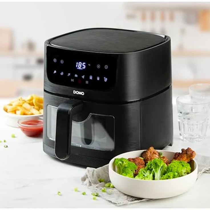 DOMO Luftfritteuse DO542FR 1350 W, 4 l, schwarz - Preisvergleich – Bild 3