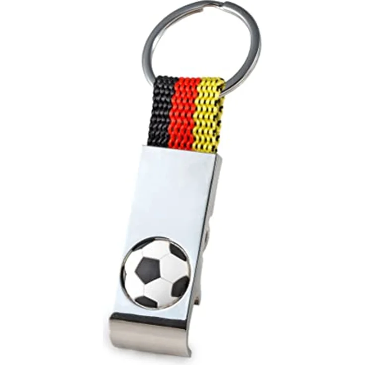 pajoma Schlüsselanhänger ''Fußball'' mit Flaschenöffner und Einkaufschip – Bild 4