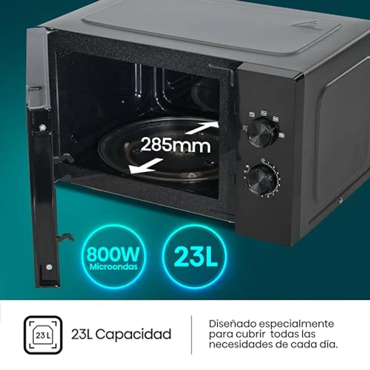 Hisense H23MOBP2H4 Mikrowellenherd Schwarz Flache Oberfläche 23 L 800 W – Bild 9