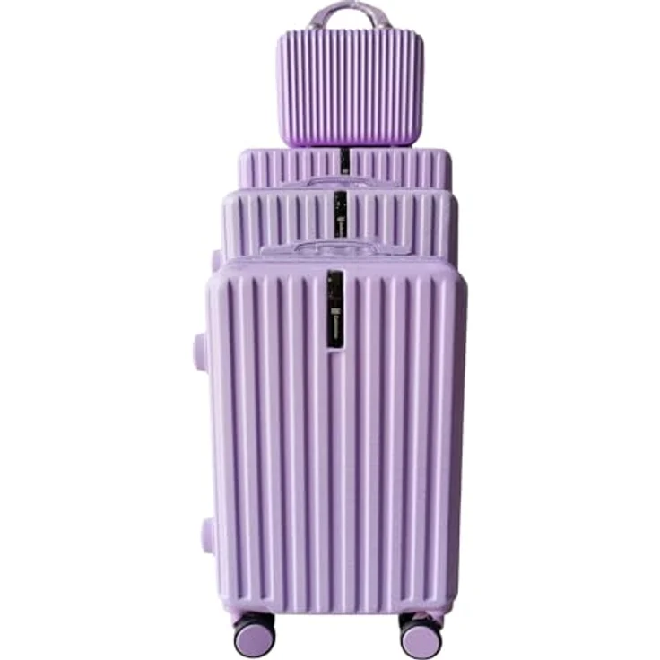 NTK-Collection Hartschalenkoffer 4er-Set Leandra, Lila Trolley mit Teleskopgriff – Bild 1