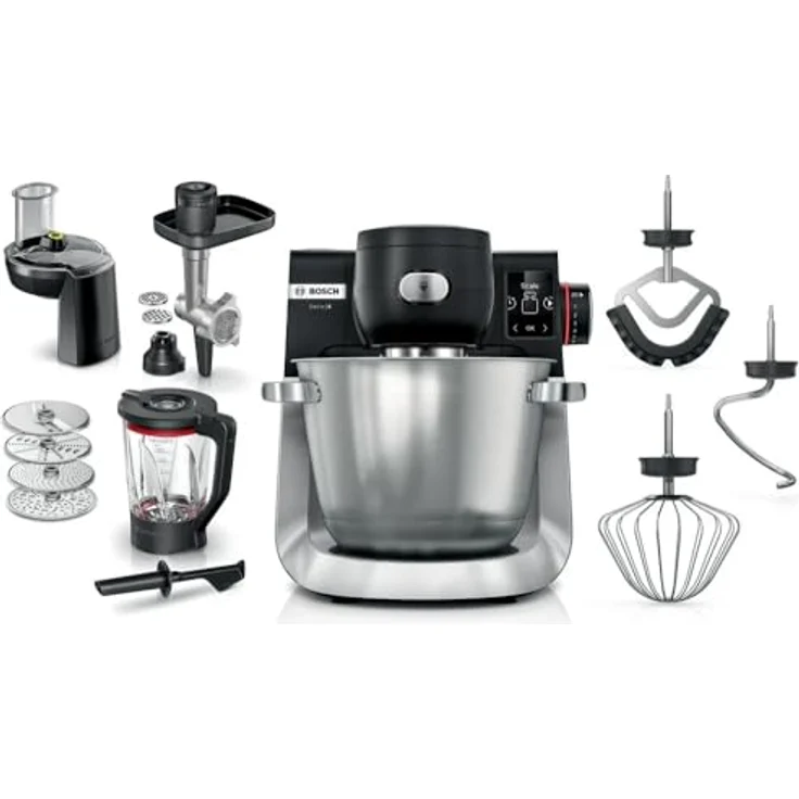 Bosch MUMS6ZS38 Multifunktions-Küchenroboter, INOX/Black, 1600-W-Motor, intelligente Sensorik, präzise Waagen – Bild 2