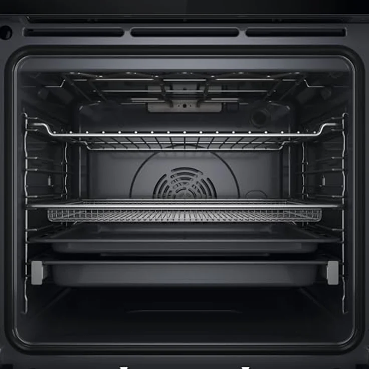 Bauknecht BBI78HT1SK Einbau-Heissluftbackofen/A+/ 73l/ Hydrolyse/SoftClose/AirFry Funktion inkl. Airfry-Tray/High Temp. Pizza Funktion/LCD Text-Display/ 1x Teleskopauszug, XXL Garraum, Multi-Level-Kochen, High-Temperature Pizza Funktion – Bild 3