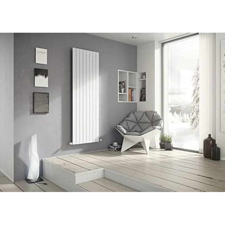 Ximax Raumheizkörper P1 1800 mm x 370 mm und 715 Watt in Weiß RAL 9003 - ein eleganter und unaufdringlicher Designheizkörper mit vertikalen Paneelprofilen – Bild 2