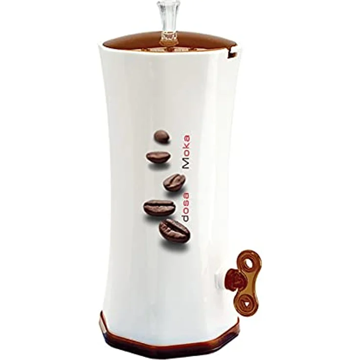 Snips Dosa Moka Kaffeemühle, Kunststoff, weiß- braun  – Bild 2