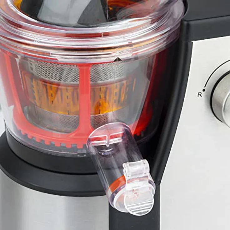 H.Koenig GSX22 Entsafter - 1 L - 3 verschiedene Filter für Sorbet, dicken Saft, dünnen Saft - Tresterbehälter - Spülmaschinenfest - Edelstahl - – Bild 5