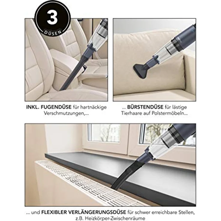 MAXXmee 02378 Akku-Handstaubsauger, anthrazit – Bild 8