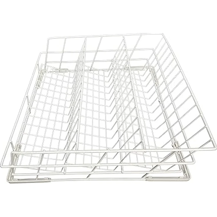 Morleos Spülkorb Drahtgitterkorb 500x500 mm, 3 Reihen für Gläser und Tassen, rostschutzbeschichtet, geeignet für Gastronomiespülmaschinen – Bild 2