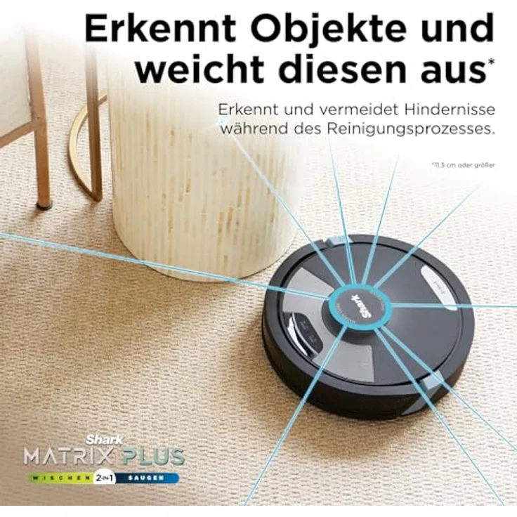 Shark Mtrix Plus Wischroboter Shark RV2620WAEU 2-in-1 Saug- und Wischroboter, Ohne Beutel, Abnehmbare Bürste – Bild 10