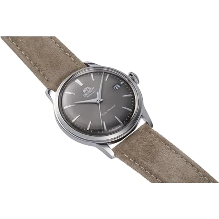 Orient Elegante Uhr RA-AC0M13N, Klassische Herrenuhr mit 38 mm, Eisengrau, Mechanisches Uhrwerk F6724, Wasserfest – Bild 3