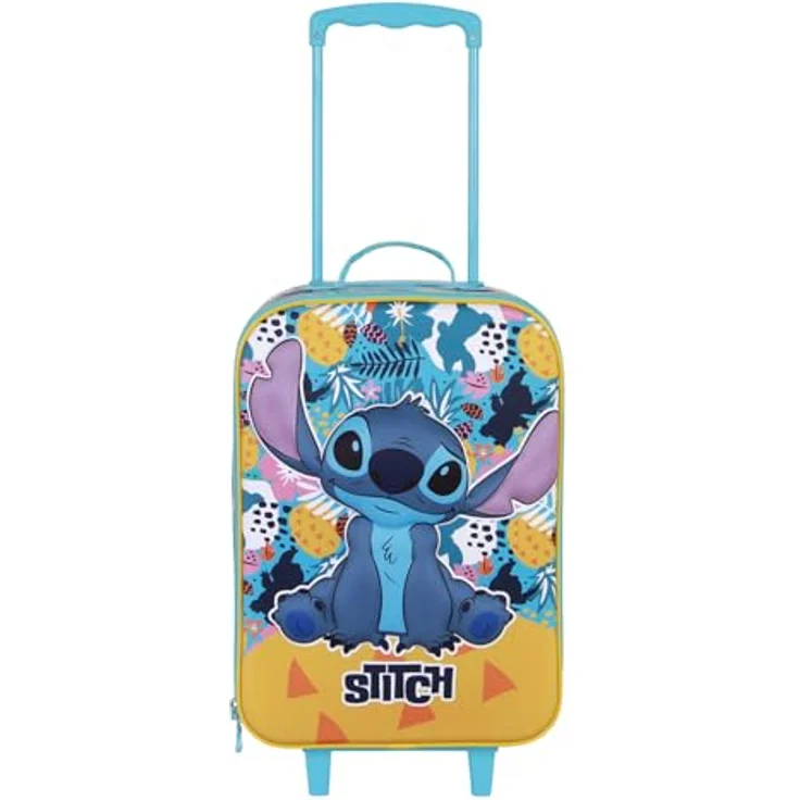 Karactermania Soft 3D Trolley Koffer, mehrfarbig, türkis, Handgepäck mit 26 l Volumen und zwei Rädern – Bild 2