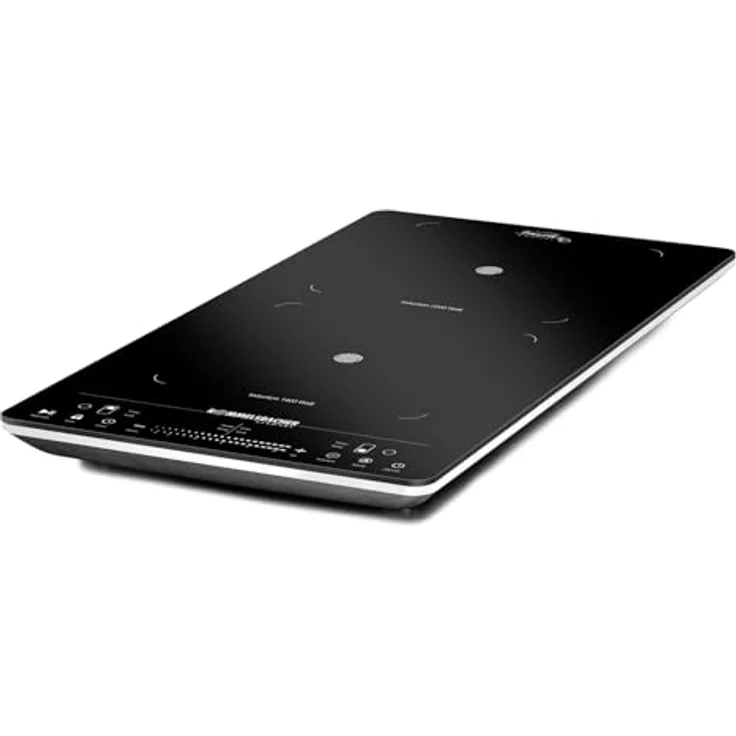 Rommelsbacher CT 3430/IN Doppelkochplatte Induktion, 3400W, 2 Kochzonen, Slider Touch-Bedienung, Schwarz – Bild 1