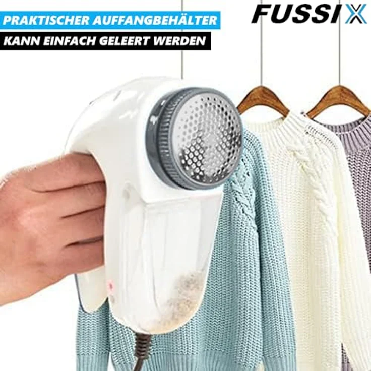 MAVURA FUSSIX Elektrische Fusselfräse Kleiderrasierer Wollrasierer mit leistungsstarkem 5-Watt-Motor, schonendem wabenförmigen Kleidungsschutzgitter und verbesserter Klingentechnologie – Bild 5