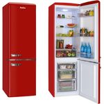 Amica Retro Kühl-Gefrierkombination 244 L EEK D freistehend 55cm breit (Rot)