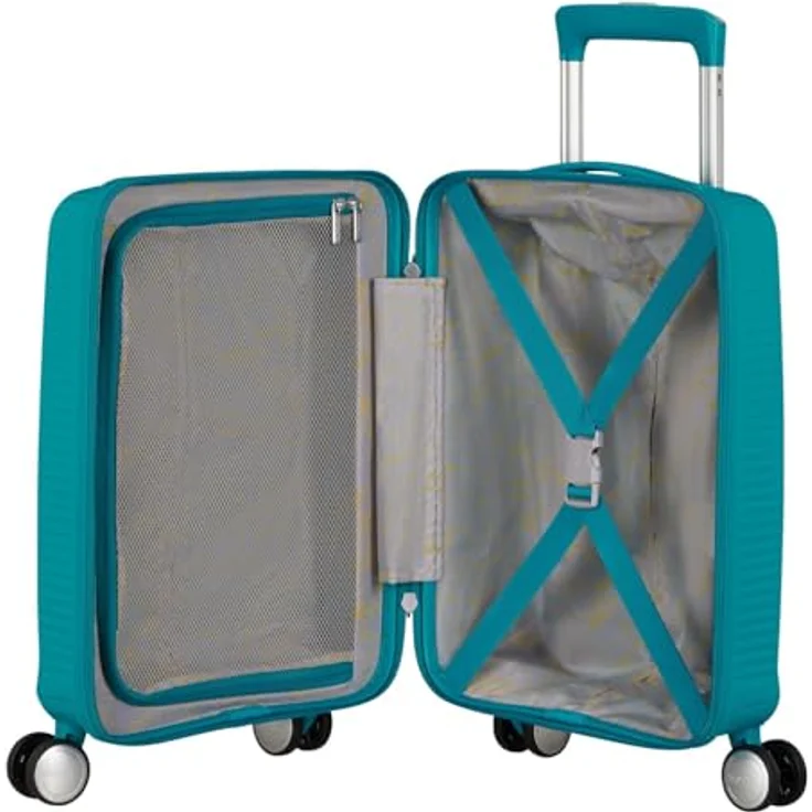 American Tourister Soundbox Mini, Kindertrolley mit 4 Rollen, 47 cm, grün, 100% Polypropylen – Bild 8