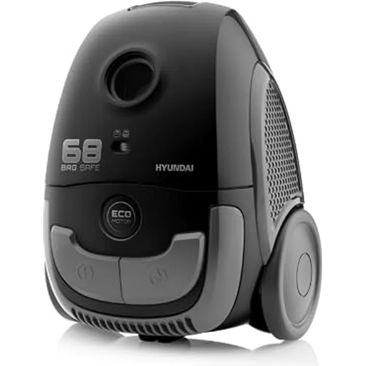 HYUNDAI ELECTRONICS Staubsauger mit Beutel VC068B I 800 W I Motor I 2l Volumen I Schwarz – Bild 1
