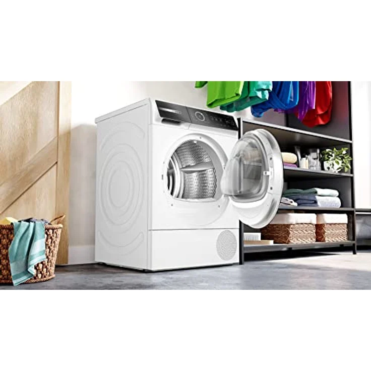 BOSCH WQB245B40 Wäschetrockner Serie 8, Wärmepumpentrockner mit 9kg Fassungsvermögen,AutoDry, SmartDry, Home Connect, AntiVibration Design, Sensitive Drying System, Weiß, 60cm – Bild 4