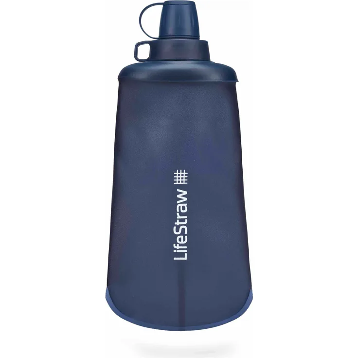 LifeStraw Peak Squeeze Bottle 650ml (blue), kompakter Wasserfilter für unterwegs