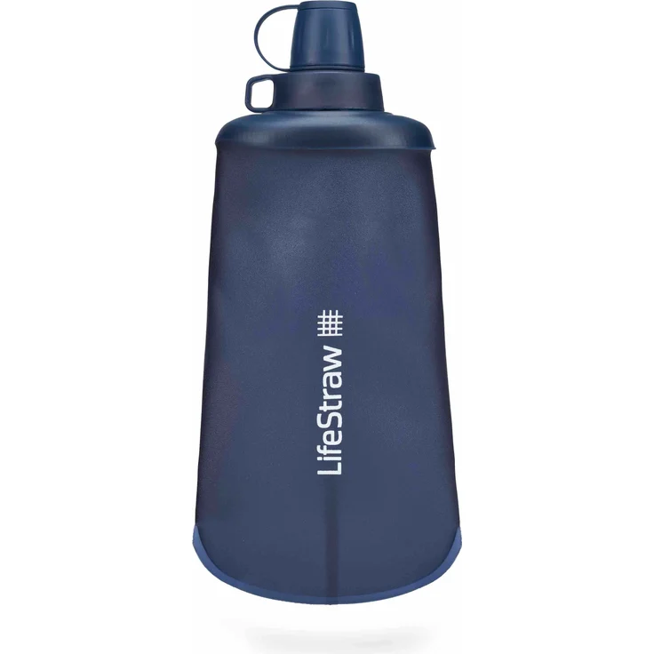 LifeStraw Peak Squeeze Bottle 650ml (blue), kompakter Wasserfilter für unterwegs – Bild 1