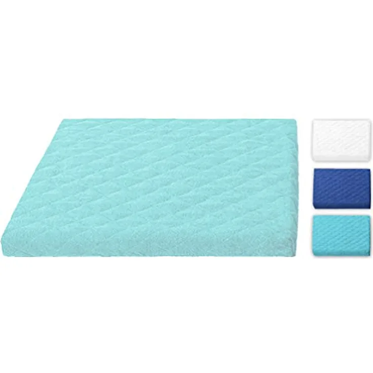 Brandsseller Waschmaschinenbezug & Trocknerbezug 60x60 cm, gepolsterter Schonbezug mit Gummizug - Türkis, strapazierfähiges Material, waschbar bei 40 °C