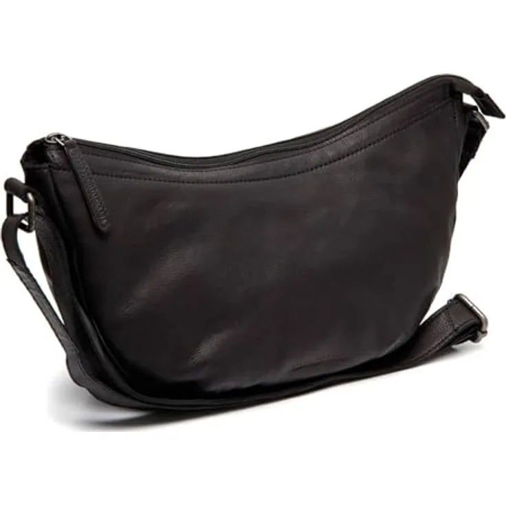 The Chesterfield Brand Beuteltasche Clarita, gewachstes Rindleder, Schwarz, 35 x 8 x 19 cm