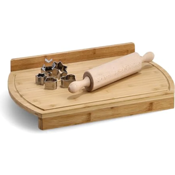Zeller 25321 Back--Tranchierbrett, Bamboo, 58 x 38 x 4,5 cm – Bild 3