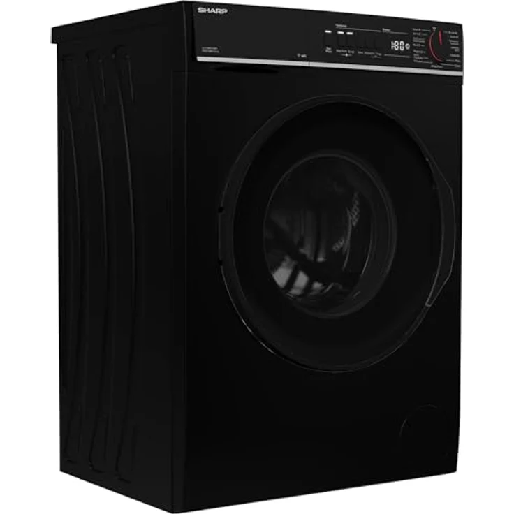 Sharp ES-PRO714BA-DE Waschmaschine, 7 kg, 1400 U/min, Schwarz, SoftTouch-Bedienung, AquaStop, 15 Programme, AllergySmart – Bild 2