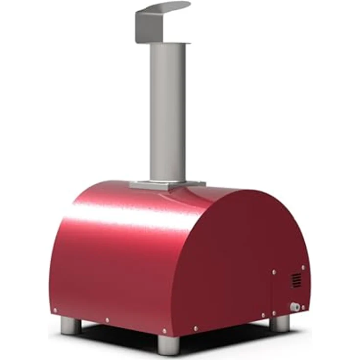 Alfa Forni Tragbarer Gas Pizzaofen MODERNO PORTABLE Antik Rot, mit Heat Genius-Technologie und schnellem Garen – Bild 6
