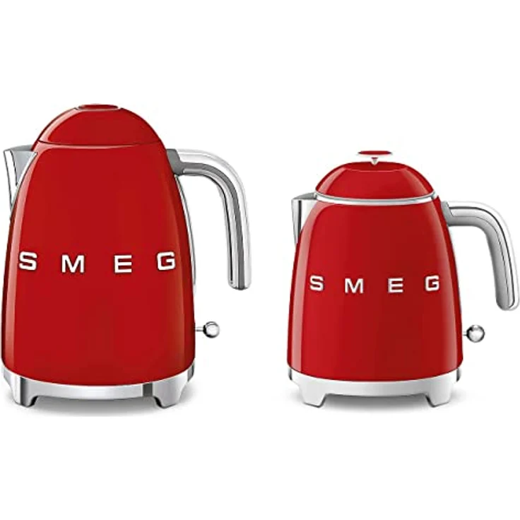 Smeg KLF05RDEU Wasserkocher Mini 50's Style, 1400W, 0,8 L, Kunststoff, Wasserstandsanzeige, rot – Bild 3